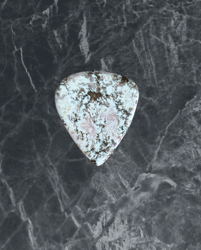 Bay of Fundy Stone Guitar Pick-Bay of Fundy White Porcelain Jasper
