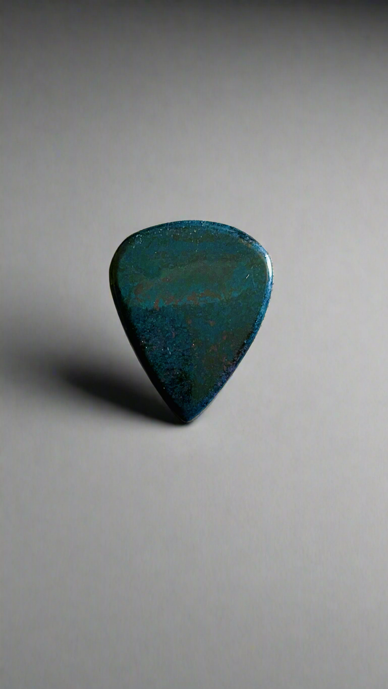 Bay of Fundy Stone Guitar Pick- bloodstone