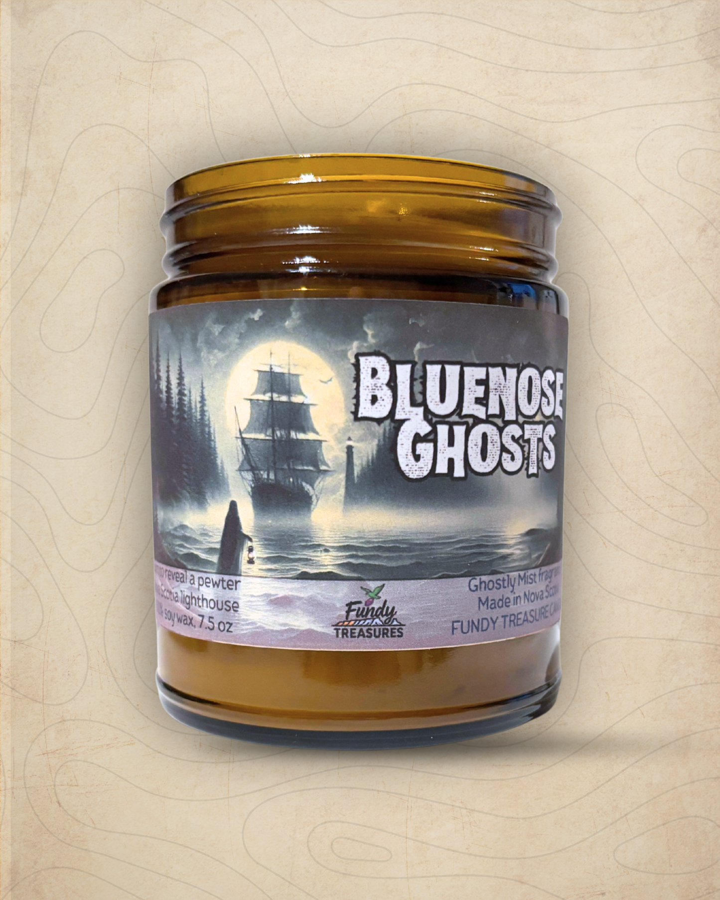 Bluenose Ghosts candle inspired by Nova Scotia folklore