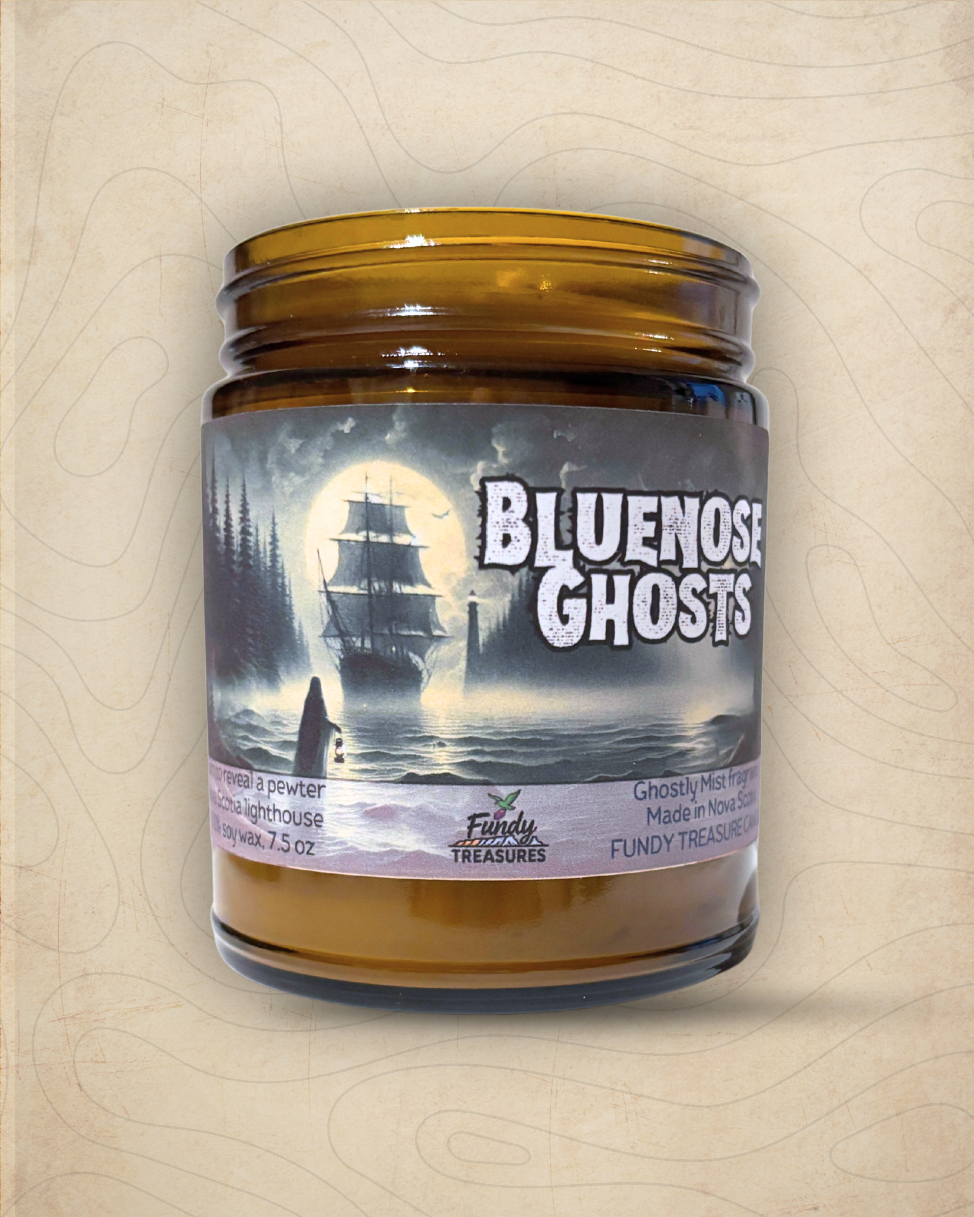 Bluenose Ghosts candle inspired by Nova Scotia folklore