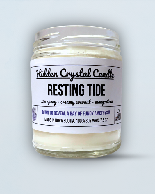 Hidden Crystal Candle - Bay of Fundy Amethyst