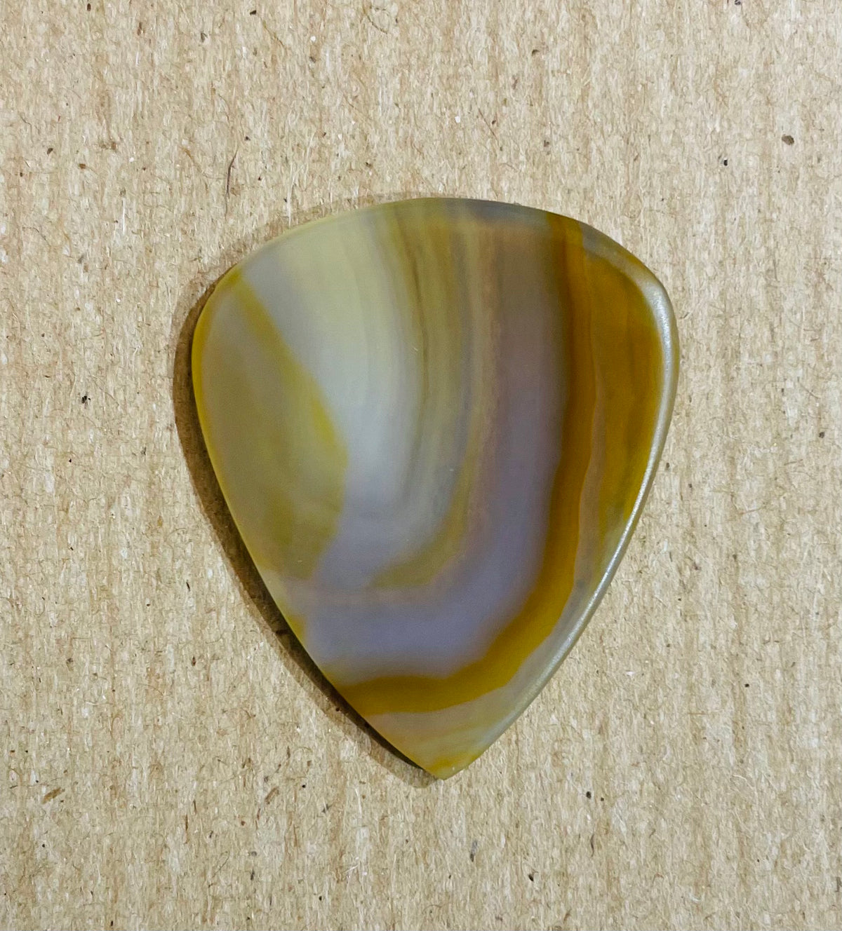 Bay of Fundy Stone Guitar Pick-Yellow Banded Agate