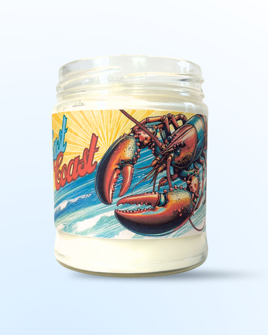 East Coast lobster candle inspired by the spirit of the coast