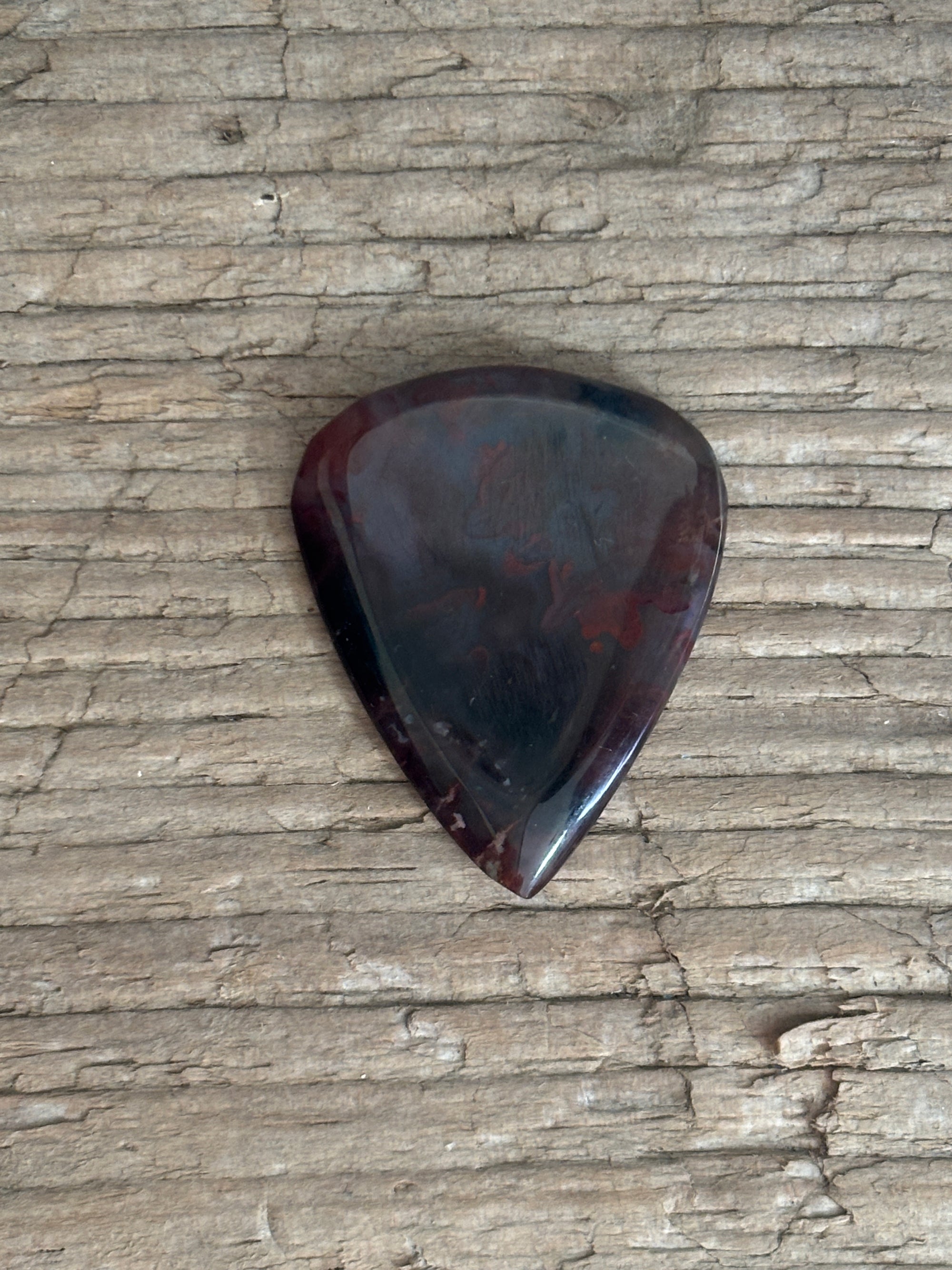 Bay of Fundy Stone Guitar Pick-Bay of Fundy Cherry Flame Agate