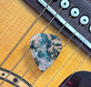 Bay of Fundy Stone Guitar Pick- Green Moss Agate