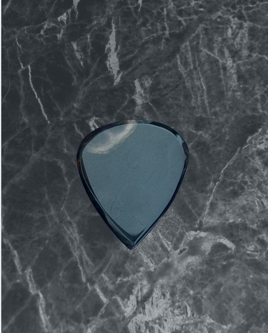 Bay of Fundy Stone Guitar Pick-Bay of Fundy Black Shadow Agate
