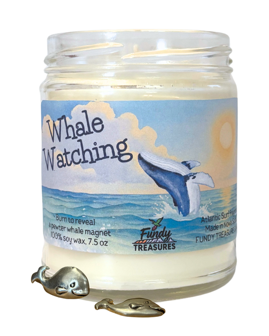 Whale Watching candle inspired by Bay of Fundy ocean air